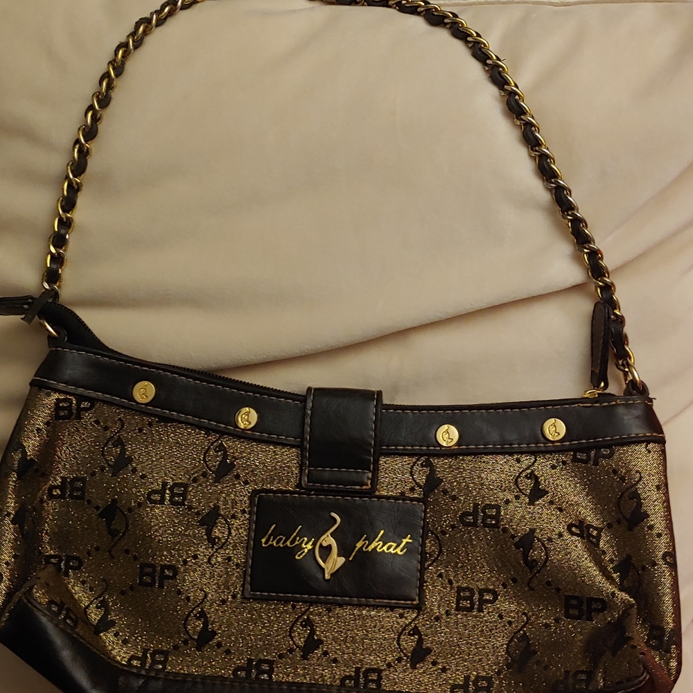 Vintage small baby fat clutch purse